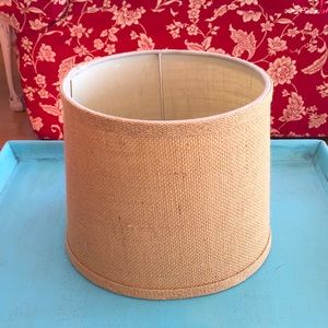 Burlap Covered Lampshade